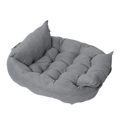 Foldable Velvet Pet Bed Mat