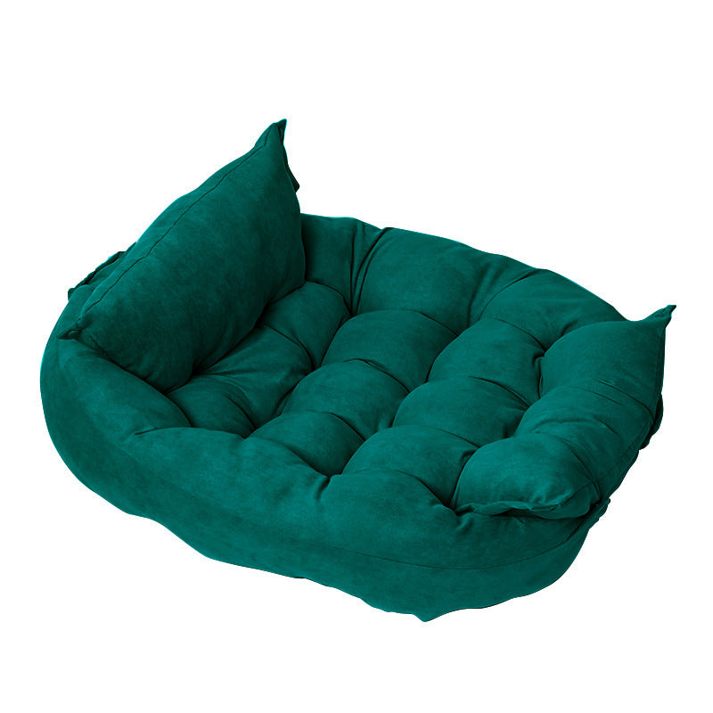 Foldable Velvet Pet Bed Mat