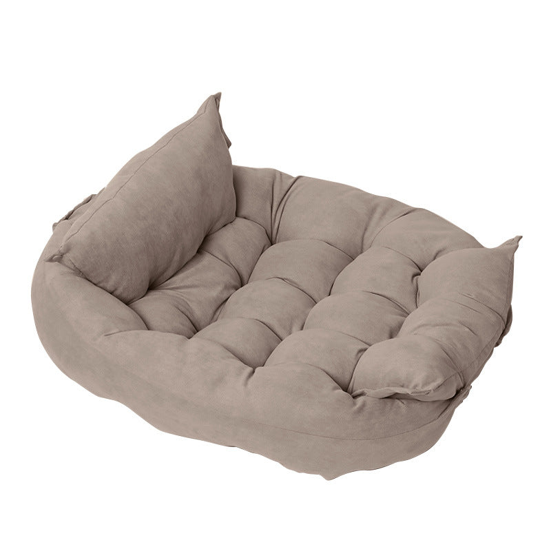 Foldable Velvet Pet Bed Mat