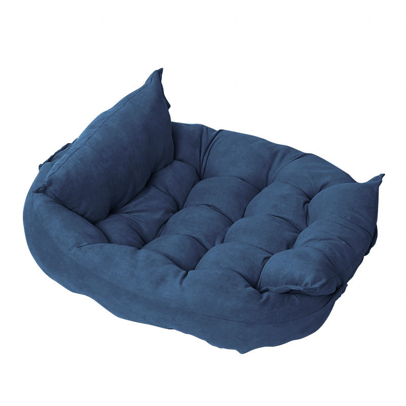 Foldable Velvet Pet Bed Mat