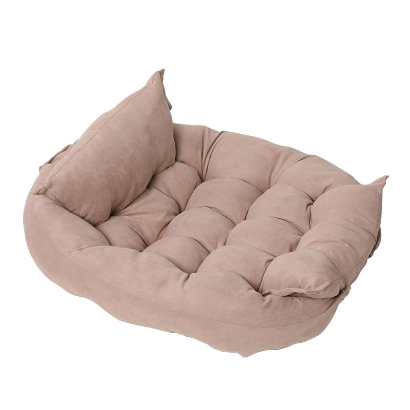 Foldable Velvet Pet Bed Mat